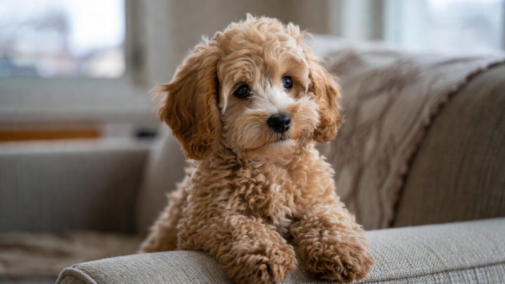 سگ کوکاپو در حال بازی و دویدن در فضای باز